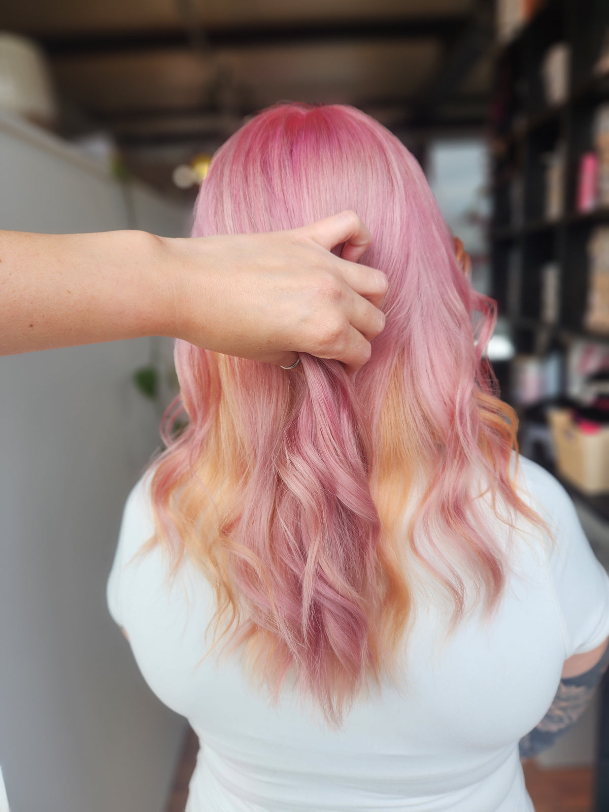 COLOURED HAIR