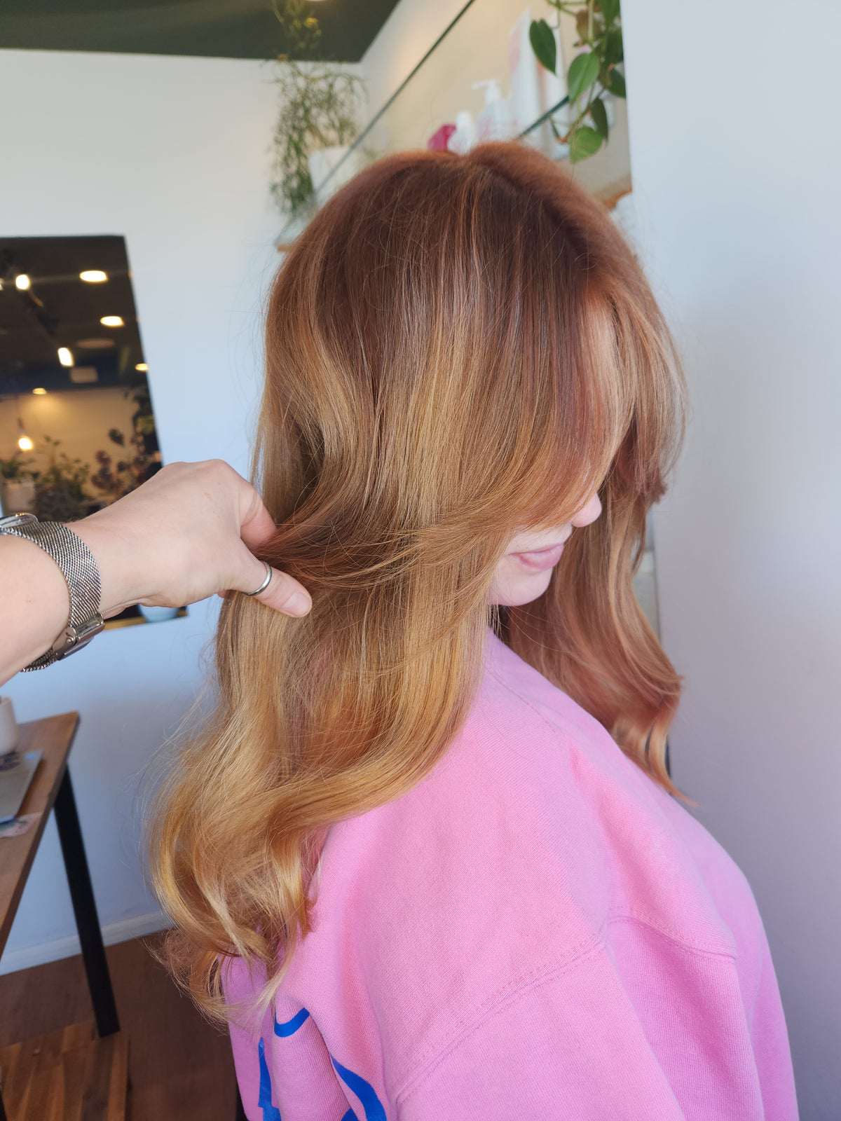 COLOURED HAIR