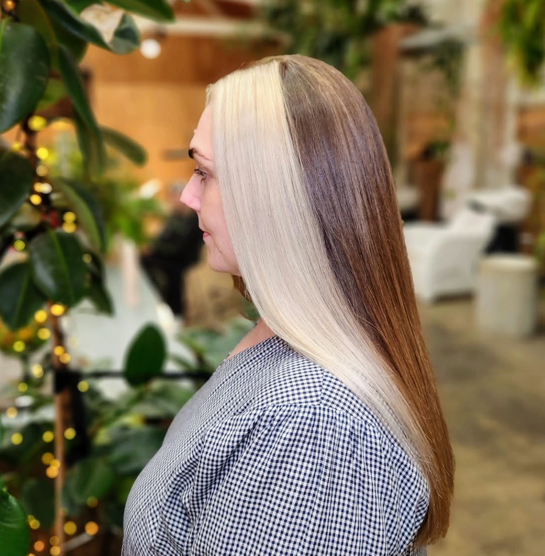 COLOURED HAIR